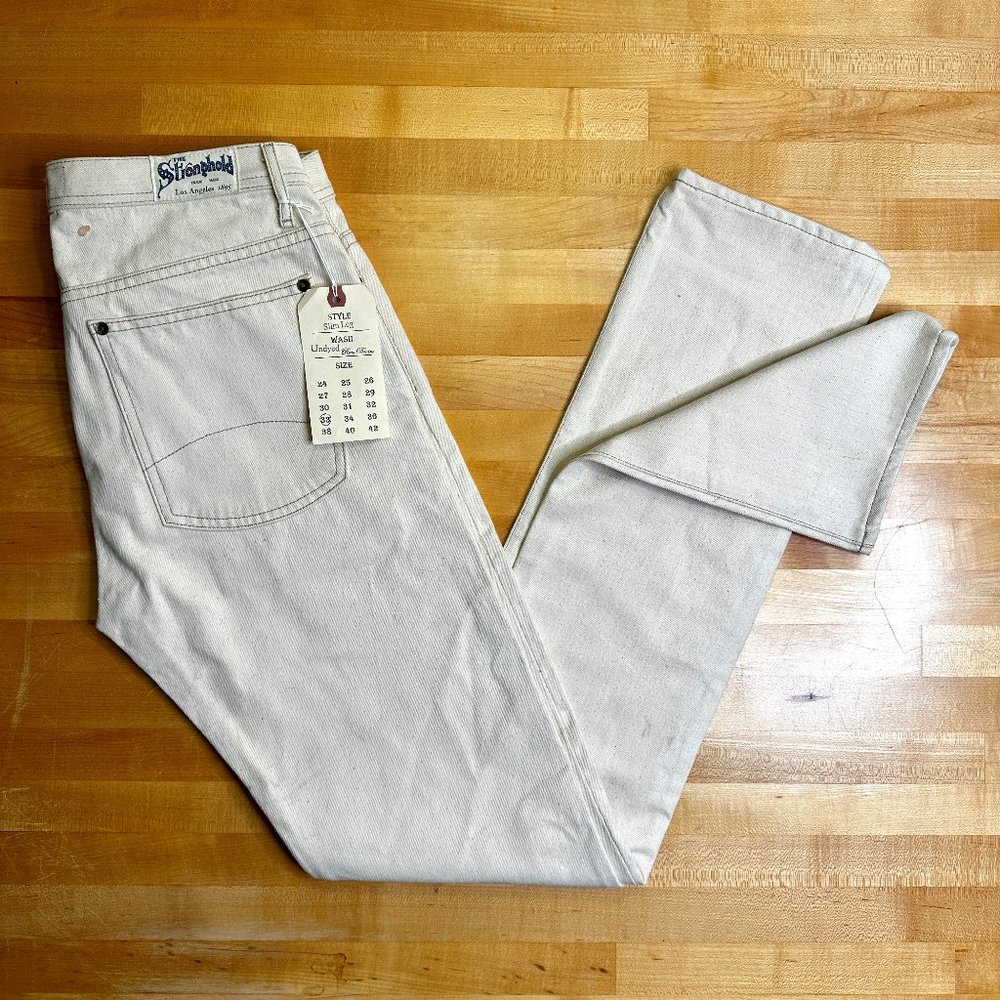 Stronghold Selvedge Jeans - Undyed Raw Denim 100% Cotton
